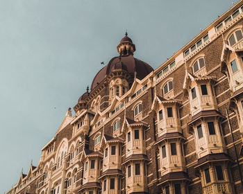 Low angle view of historical building against sky