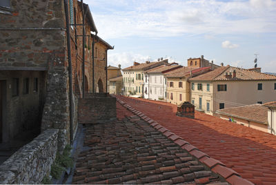 Houses against sky