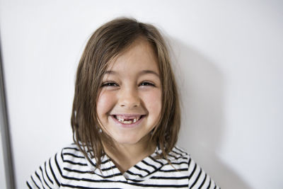 Portrait of smiling cute girl