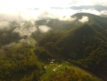 High angle view of landscape