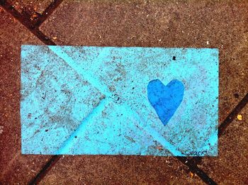 Full frame shot of blue wall