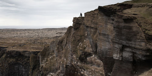 Rock formations against sky