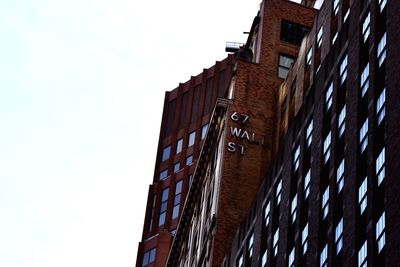 Low angle view of building against clear sky