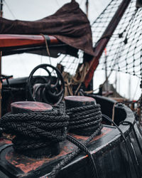 Close-up of fishing net