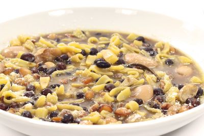 Close-up of soup in bowl