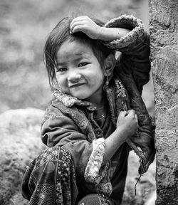 Portrait of smiling boy