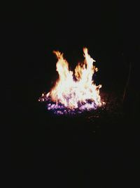 Bonfire at night