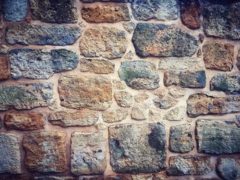 Close-up of stone wall