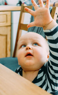 Portrait of cute baby boy