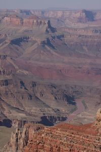 Aerial view of desert