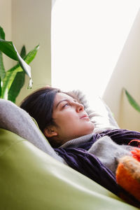 Portrait of woman sleeping