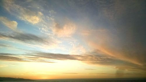 Scenic view of sky during sunset