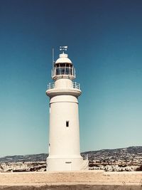 Lighthouse against clear sky