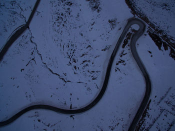 Full frame shot of wet car during winter