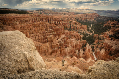 View of rock formations