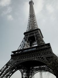 Low angle view of eiffel tower