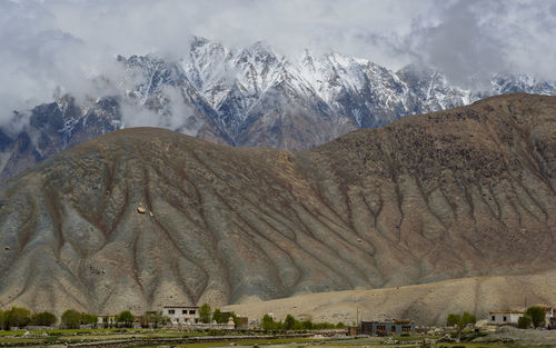 Shot of snow clad mountains in himalayas