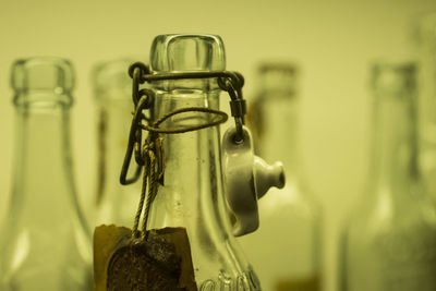 Close-up of metallic object