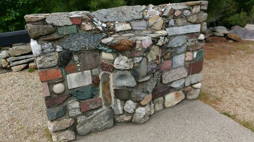 Stones on stone wall