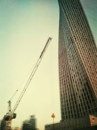 Low angle view of construction site