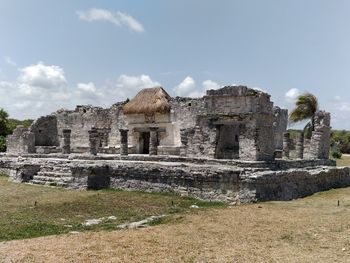 Old ruins of temple of tulum