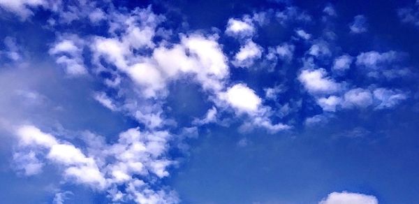 Low angle view of clouds in sky