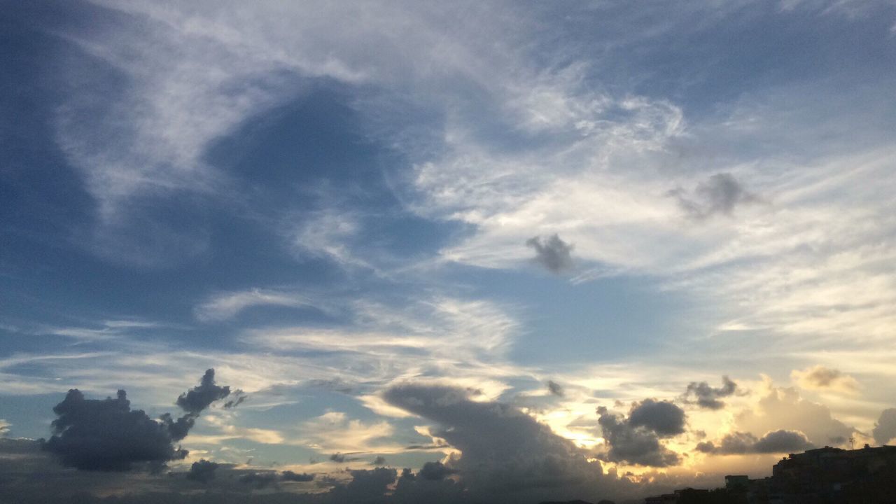 LOW ANGLE VIEW OF SILHOUETTE SKY