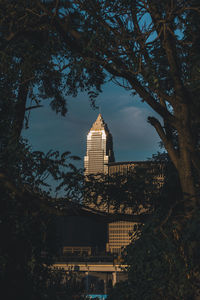 Low angle view of buildings against sky