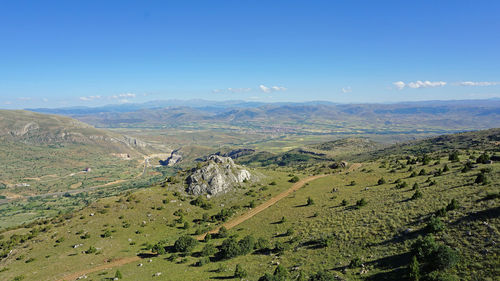 Aerial view of landscape against sky