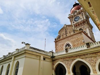 Low angle view of historical building against sky