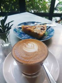 Close-up of coffee on table