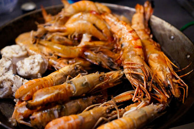 Close-up of seafood
