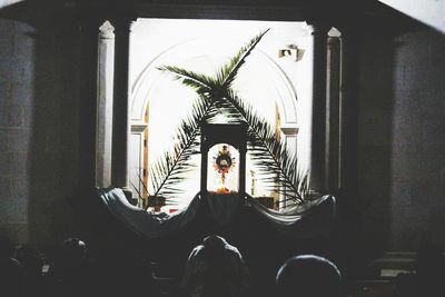 Man sitting in temple