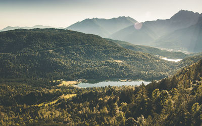 Scenic view of lake