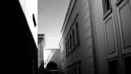 Low angle view of buildings against sky