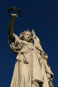 Low angle view of statue