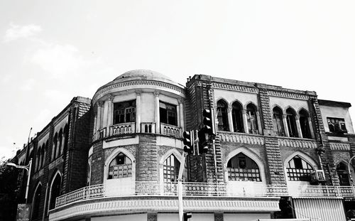 Low angle view of building against sky
