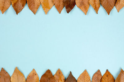 Low angle view of roof against clear blue sky