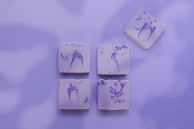 Directly above shot of coffee cup on table