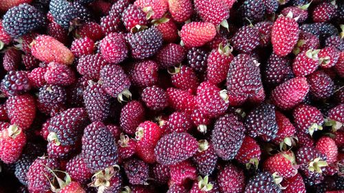 Full frame shot of strawberries