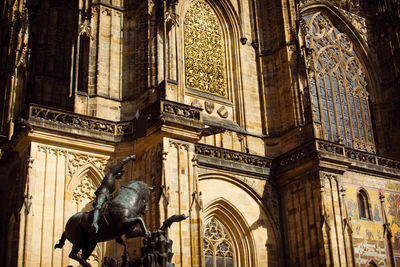 Low angle view of st vitus cathedral