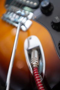 Close-up of guitar