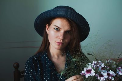Portrait of a beautiful young woman