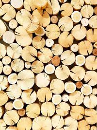 Full frame shot of firewood