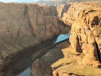 Rock formations in river