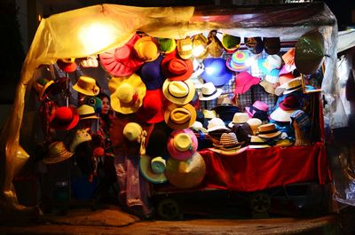 Full frame shot of colorful market stall