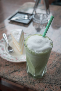 Close-up of drink on table