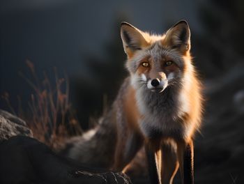 Fox on field