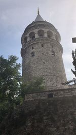 Low angle view of historical building against sky