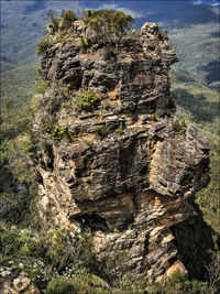 View of rock formations